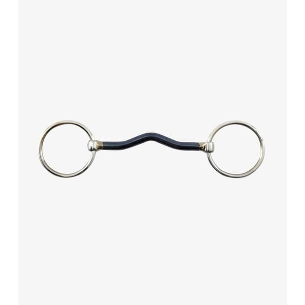Premier Equine Sweet Iron Loose Ring Mullen Mouth Snaffle Bit Silver 11 cm