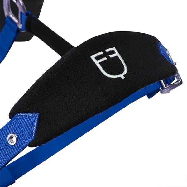 Equestro Shaped Fleece Grime Og Førerem Blå Pony