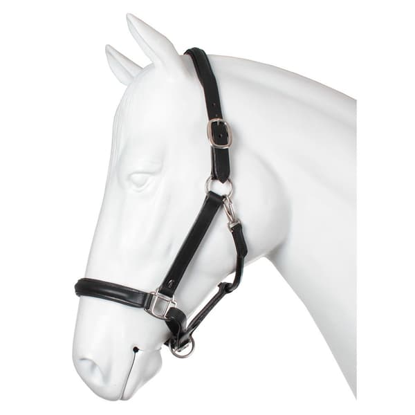 Horka Leather Halter Musta Pony
