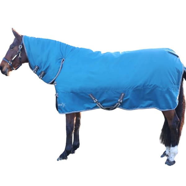 Hy StormX Empra Combo Neck Horse Combo Turnout Rug Teal 5´ 3"