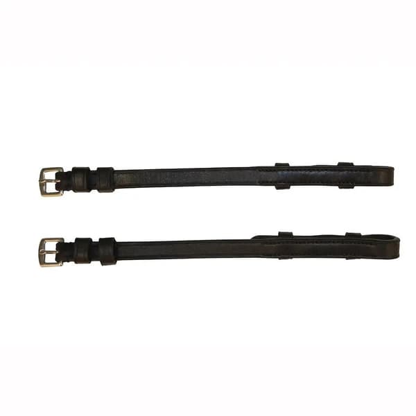 Collegiate Comfitec European Leather Horse Cheekpiece Black Warmblood