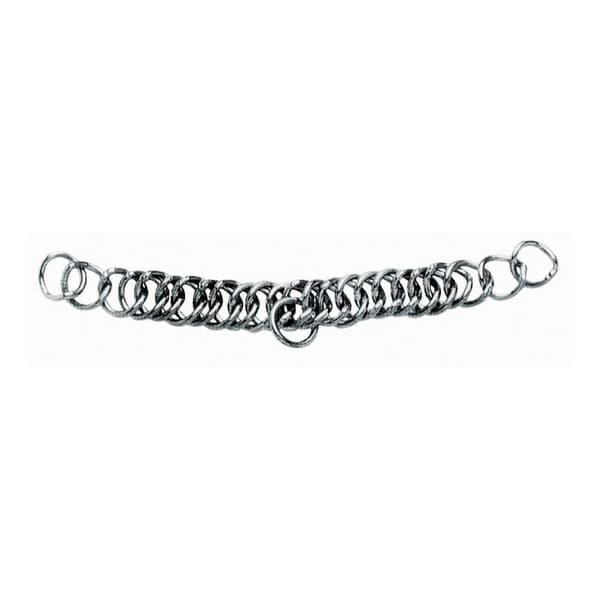 Korsteel Twin Link Twin Link Kantkedja för häst Silver One Size