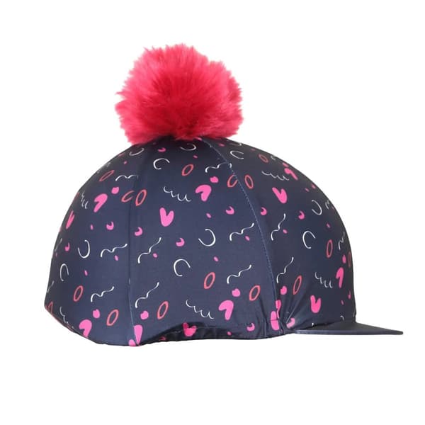 Aubrion Childrens/Kids Hyde Park Doodle Hat Cover Blue/Pink One Size