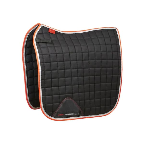 Weatherbeeta Therapy-Tec Horse Dressage Saddlepad Black/Silver/Red Full