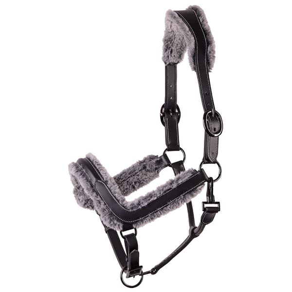 Harry´s Horse Anatomic Furry Matt Leather Halter  Full