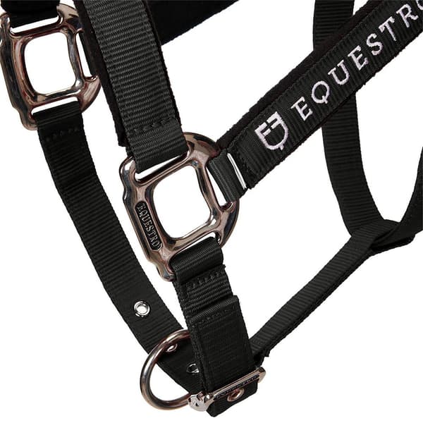 Equestro Shiny Fittings Grime Og Førerem Sort Cob