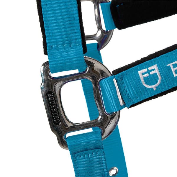 Equestro Shiny Fittings Grime Og Førerem Blå Cob