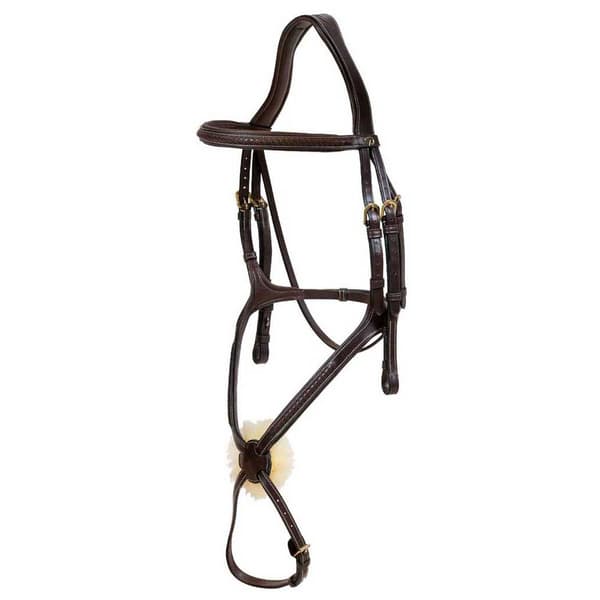 Dyon Plaited Figure 8 D Collection Tøjle  Brown