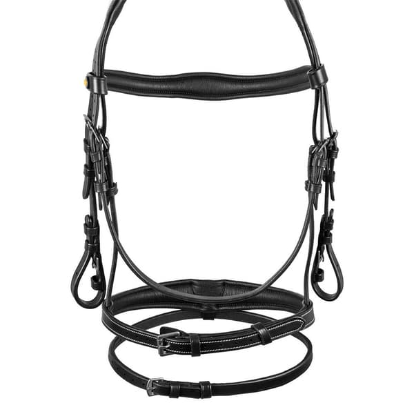 Equestro Anatomic Soft Stitched Suitset Musta Cob