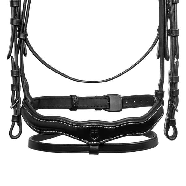Equestro Anatomical Logo Tøjle Sort Full