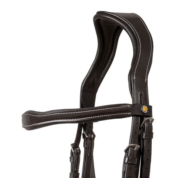Equestro Anatomical Logo Tøjle Sort Pony