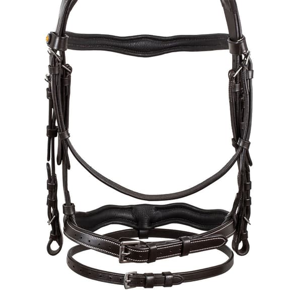 Equestro Anatomical Logo Tøjle Sort Pony