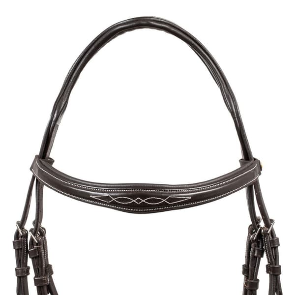 Equestro Anatomic Soft Stitched Hovedtøj Brun Extra Full