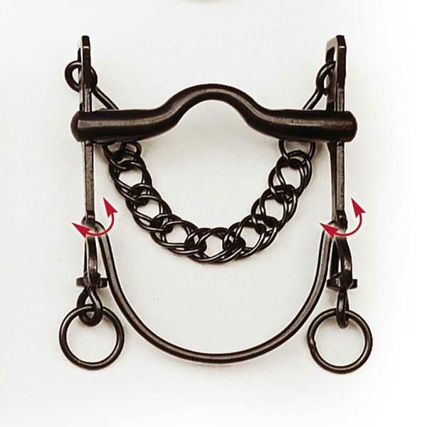 Marjoman Distribucion Blånad Med Lösa Skaft Böjda Stångbitar Vaquero  14.5 cm