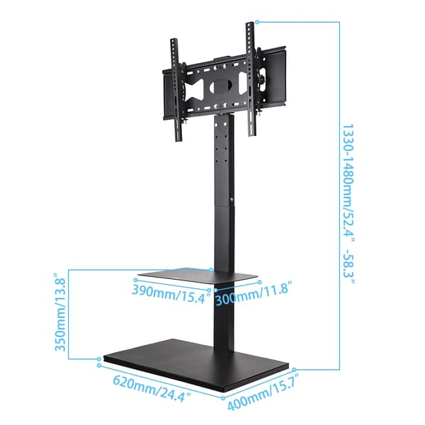 TV Stand Mount, Drejelig, Højdejusterbar