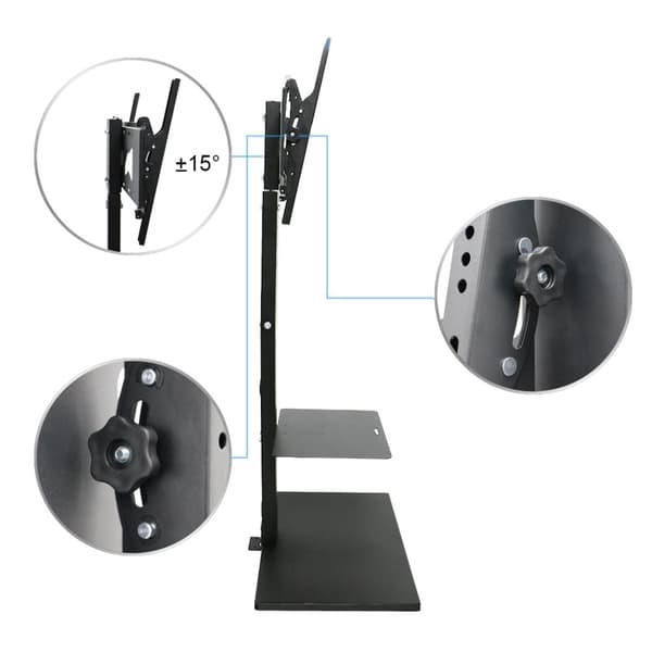 TV Stand Mount, Drejelig, Højdejusterbar