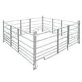 Miniatyrbillede 1 af 4: vidaXL fåreindhegning med 4 paneler galvaniseret stål 183x183x92 cm