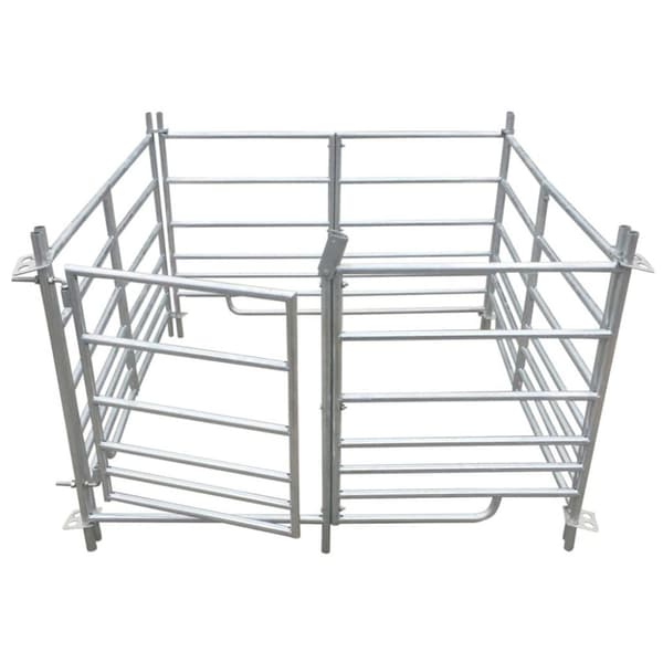 vidaXL Sauebinge 4 paneler galvanisert stål 137 x 137 x 92 cm
