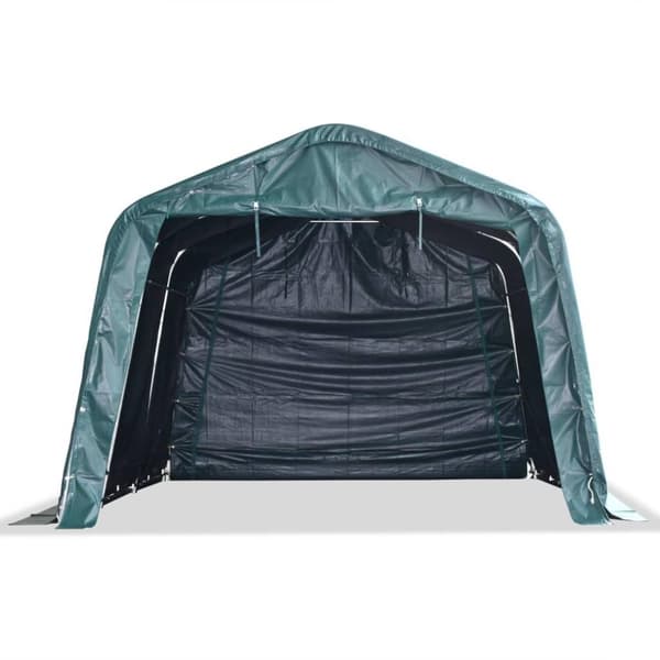 vidaXL Irrotettava karjateltta PVC 550 g/m² 3,3x4,8 m tummanvihreä