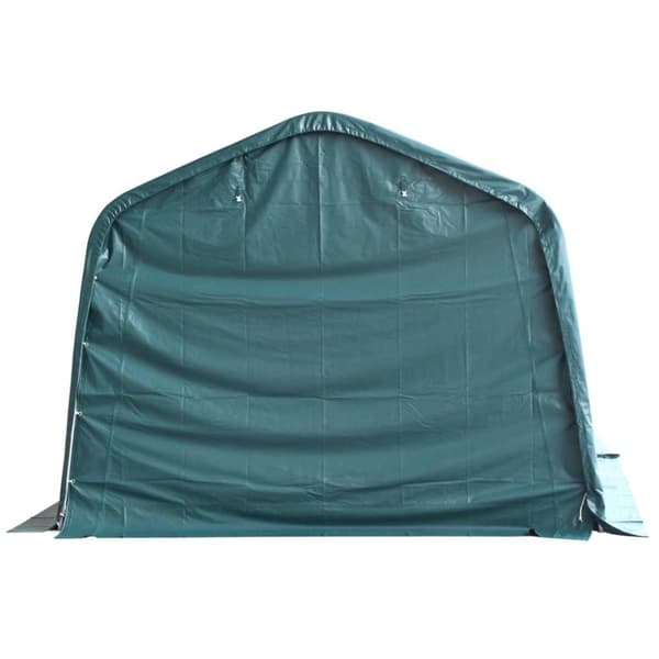 vidaXL Irrotettava karjateltta PVC 550 g/m² 3,3x4,8 m tummanvihreä