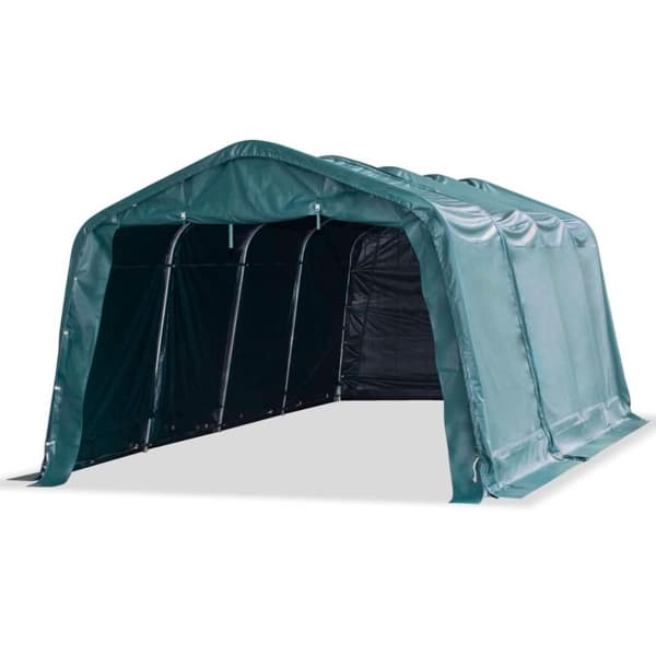 vidaXL Irrotettava karjateltta PVC 550 g/m² 3,3x6,4 m tummanvihreä