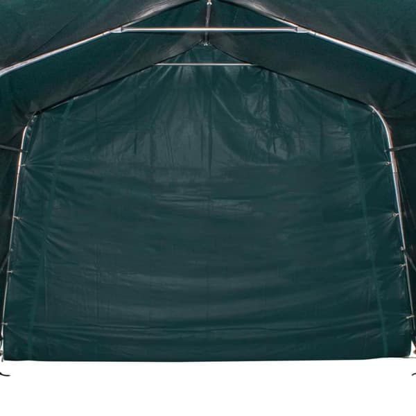 vidaXL Flyttbart kvegtelt PVC 550 g/m² 3,3x3,2 m mørkegrønn