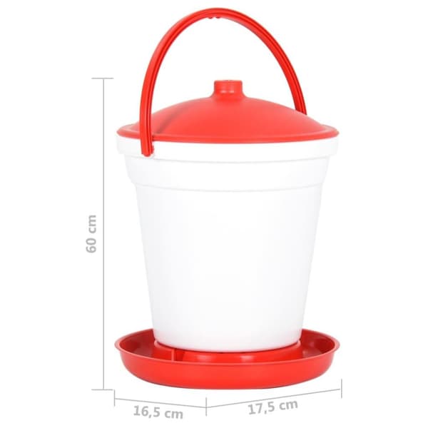 vidaXL Vattenautomat för fjäderfä 18 L