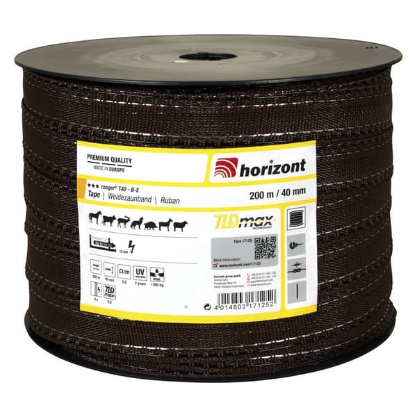 Horizont Sähköaidan Teippi Classic 200 M Ruskea 40 mm
