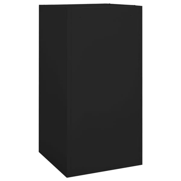 vidaXL Salskap svart 53x53x105 cm stål