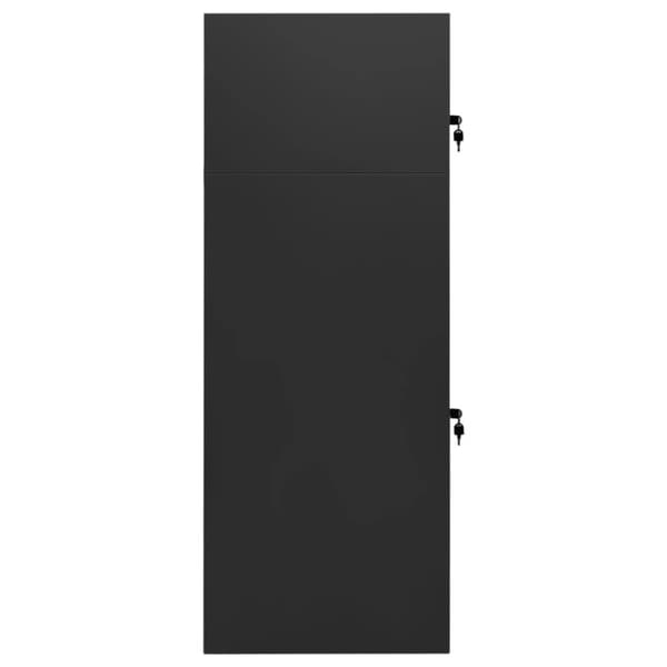 vidaXL sadelskab 53x53x140 cm stål antracitgrå