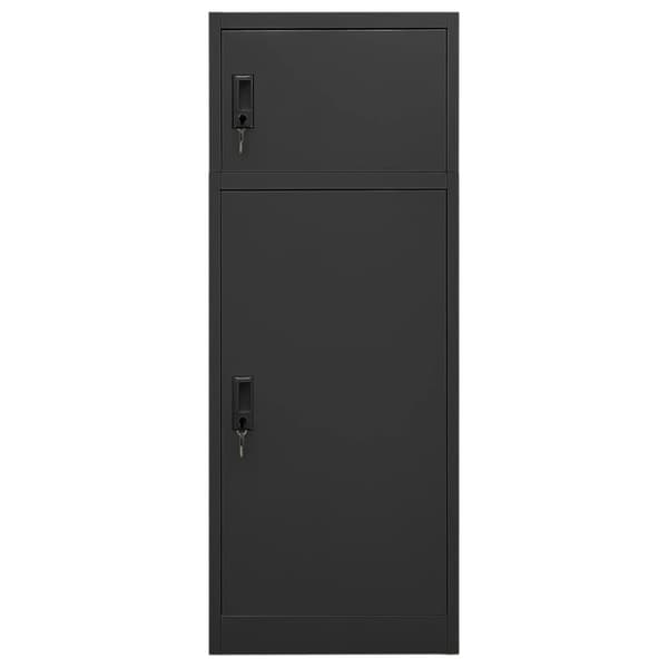 vidaXL Salskap antrasitt 53x53x140 cm stål
