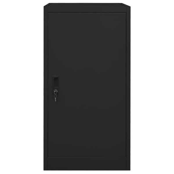 vidaXL Satulakaappi musta 53x53x105 cm teräs
