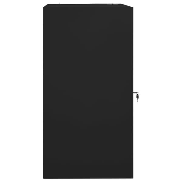 vidaXL Satulakaappi musta 53x53x105 cm teräs