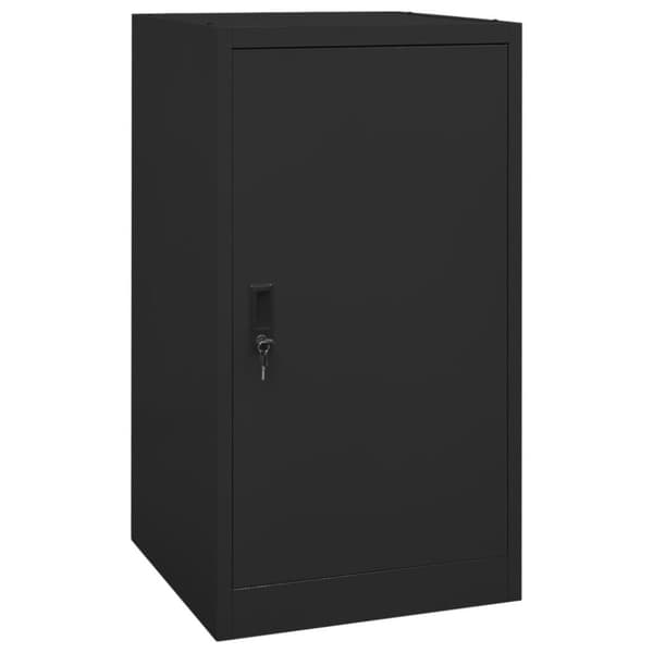 vidaXL Satulakaappi musta 53x53x105 cm teräs