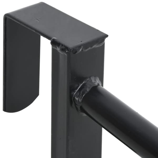 vidaXL sadelholder 2 arme jern sort