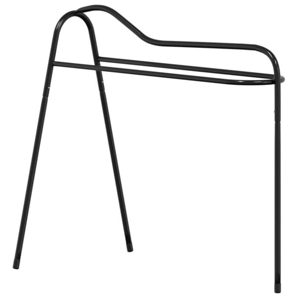 vidaXL sadelstativ 3 ben fritstående jern sort