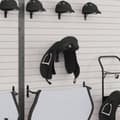 Miniatyrbillede 3 af 8: vidaXL væghængt sadelholder foldbar jern sort