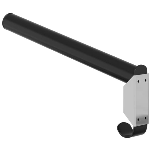 vidaXL væghængt sadelholder foldbar jern sort
