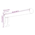 Miniatyrbillede 8 af 8: vidaXL væghængt sadelholder foldbar jern sort
