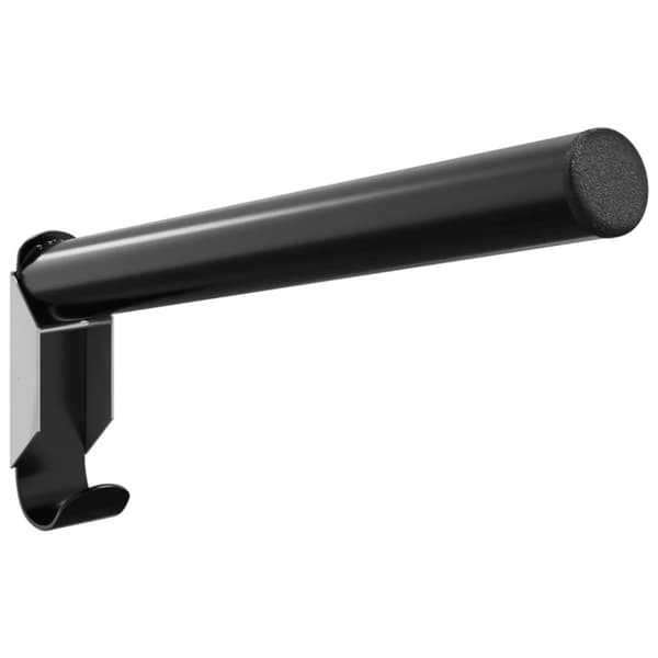 vidaXL væghængt sadelholder foldbar jern sort