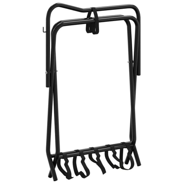 vidaXL sadelholder foldbar jern sort
