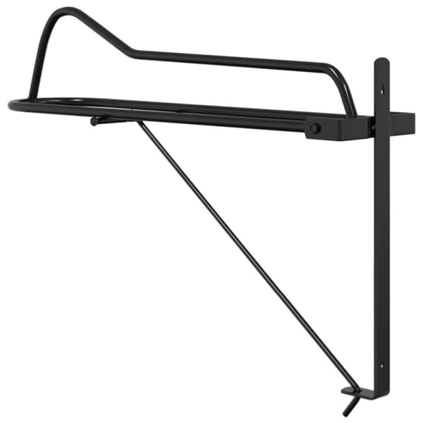 vidaXL væghængt sadelholder foldbar jern sort