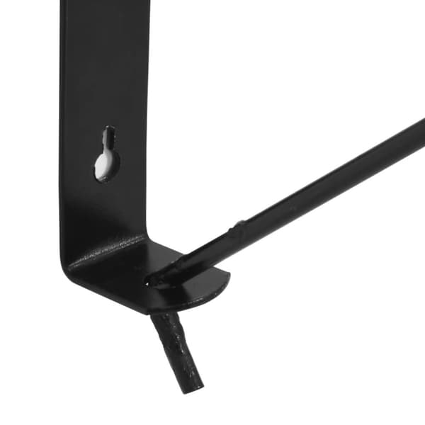 vidaXL væghængt sadelholder foldbar jern sort