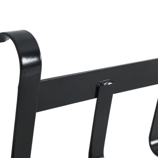 vidaXL tøjleholder med 4 kroge stål sort