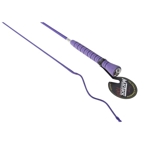 MacTack Dressurpisk med gummihåndtag Purple 39 inches