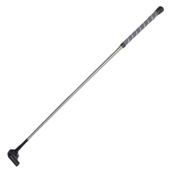 MacTack Ridepisk med No3 læderholder Silver Grey 26 inches