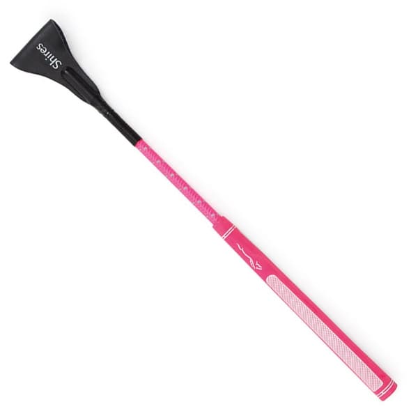 Shires Rainbow Horse Jumping pisk Pink 17in