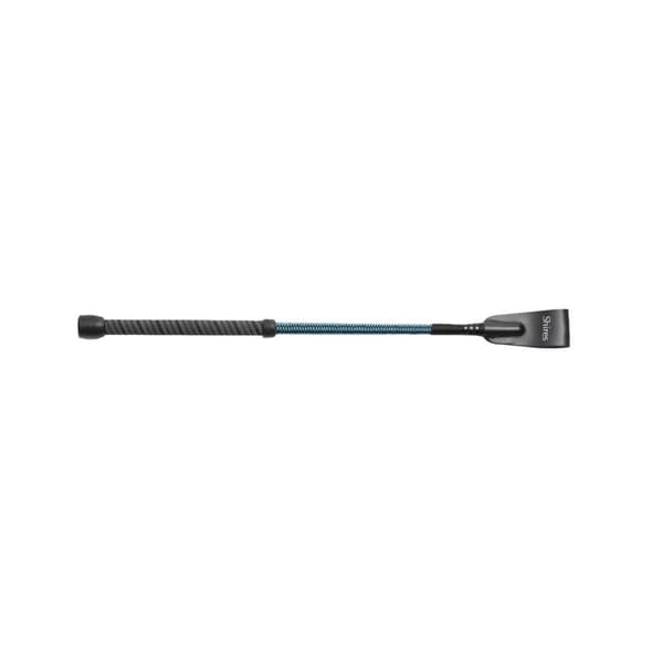Shires Zig Zag Leather Horse Riding Whip