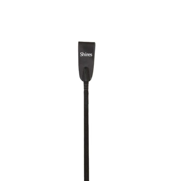 Shires Zig Zag Leather Horse Riding Whip
