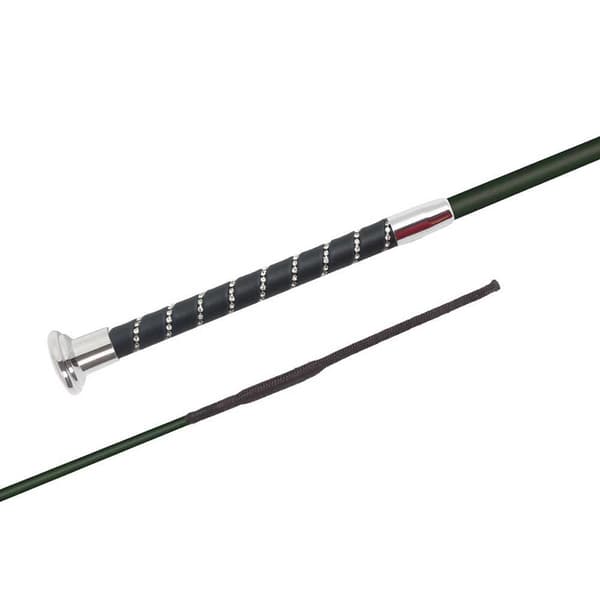 Fleck Dressurpisk Economy Silktouch Crystal Hvid,Sort 110 cm